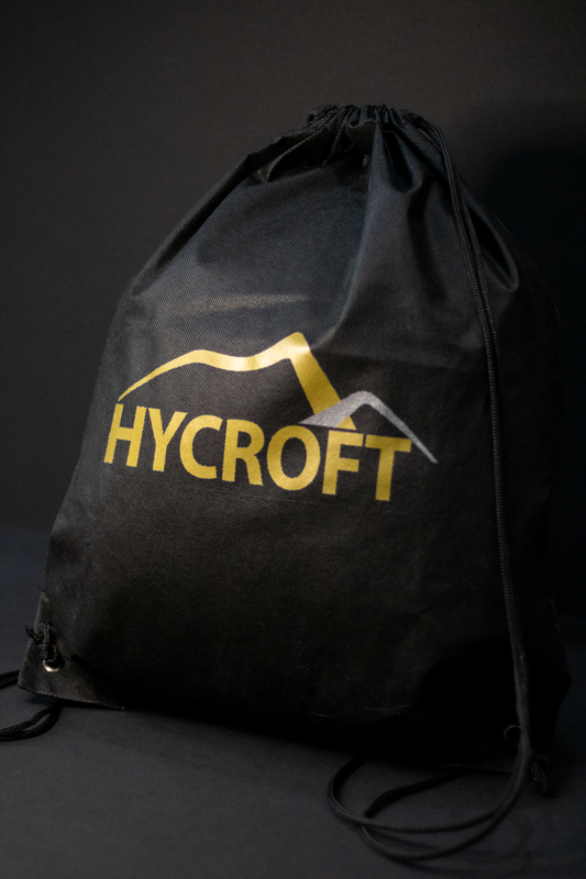 Hycroft Cloth Drawstring Bag - Black